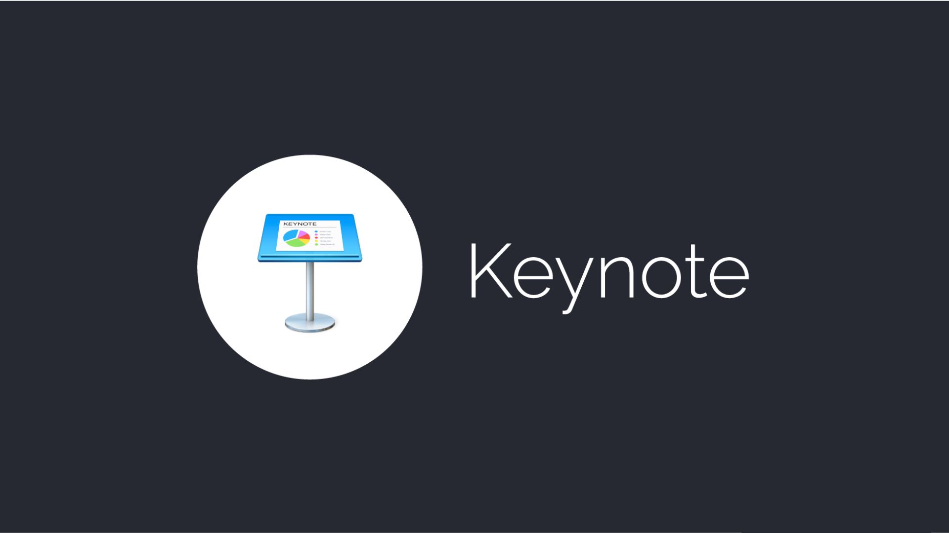 Apple's Keynote Presentation Design Software